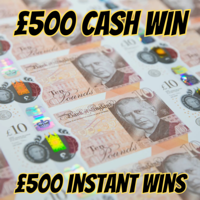 WIN £500 CASH + £500 IN INSTANT WINS