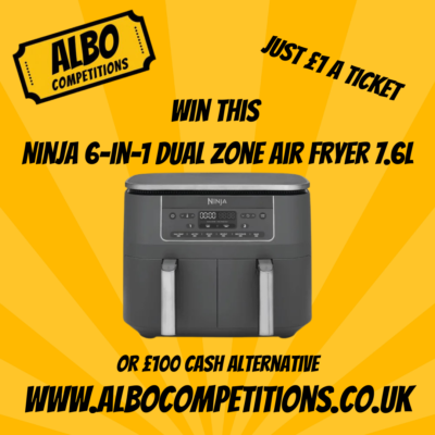Ninja 6 in 1 Dual Zone Airfryer 7.6L or £100 Cash