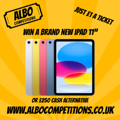 New IPAD 11 or £250 Cash Alternative