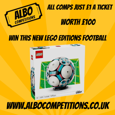 New Lego Editions Football Set 43019 or £80 Cash Alternative