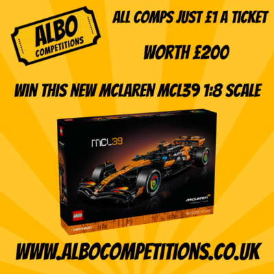 New Lego Technic Mclaren MCL39 1:8 Scale F1 Car Set 42228 or £160 Cash Alternative
