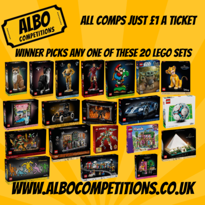 WINNER PICKS 1 OF THESE 20 LEGO SETS OR ANY SET TO THE VALUE OF £100