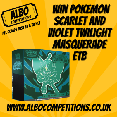 POKEMON SCARLET & VIOLET TWILIGHT MASQUERADE ELITE TRAINER BOX OR £75 CASH