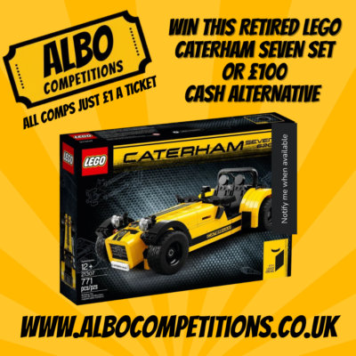 RETIRED LEGO CATERHAM SEVEN 620R SET 21307 OR £100 CASH