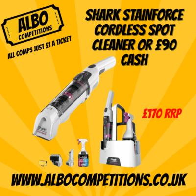 SHARK STAINFORCE CORDLESS SPOT CLEANER OR £90 CASH