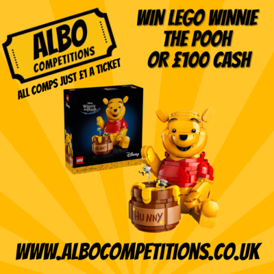 WIN LEGO WINNIE THE POOH SET 43300 OR £100 CASH ALTERNATIVE