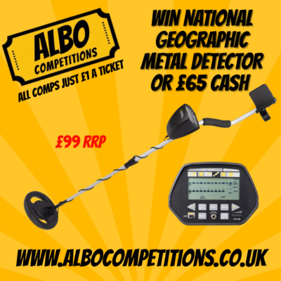 NATIONAL GEOGRAPHIC METAL DETECTOR OR £65 CASH ALTERNATIVE