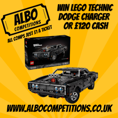 WIN LEGO TECHNIC FAST AND FURIOUS DODGE CHARGER SET 42231 OR £120 CASH