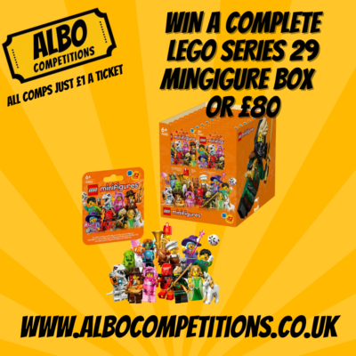 WIN A FULL BOX OF 36 SERIES 29 LEGO MINIFIGURES 71052 OR £80 CASH