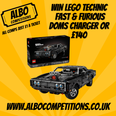 WIN LEGO TECHNIC FAST AND FURIOUS DODGE CHARGER SET 42231 OR TAKE £140 CASH