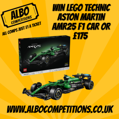 WIN LEGO TECHNIC ASTON MARTIN AMR25 F1 CAR SET 42240 OR £175 CASH