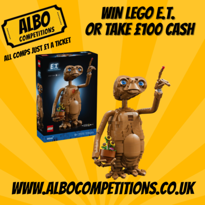 WIN LEGO E.T. SET 21370 OR TAKE £100 CASH